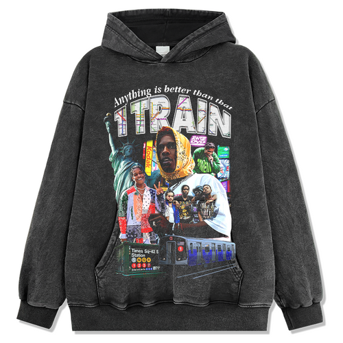 Anything is better than that 1 Train By Asap Rocky Hoodie - view 2