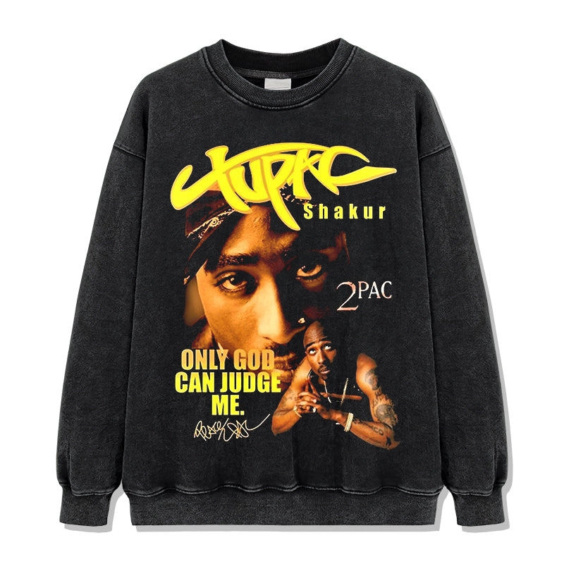 Only God Can Judge Me  By Tupac Shakur Signature Sweatshirt - view 2