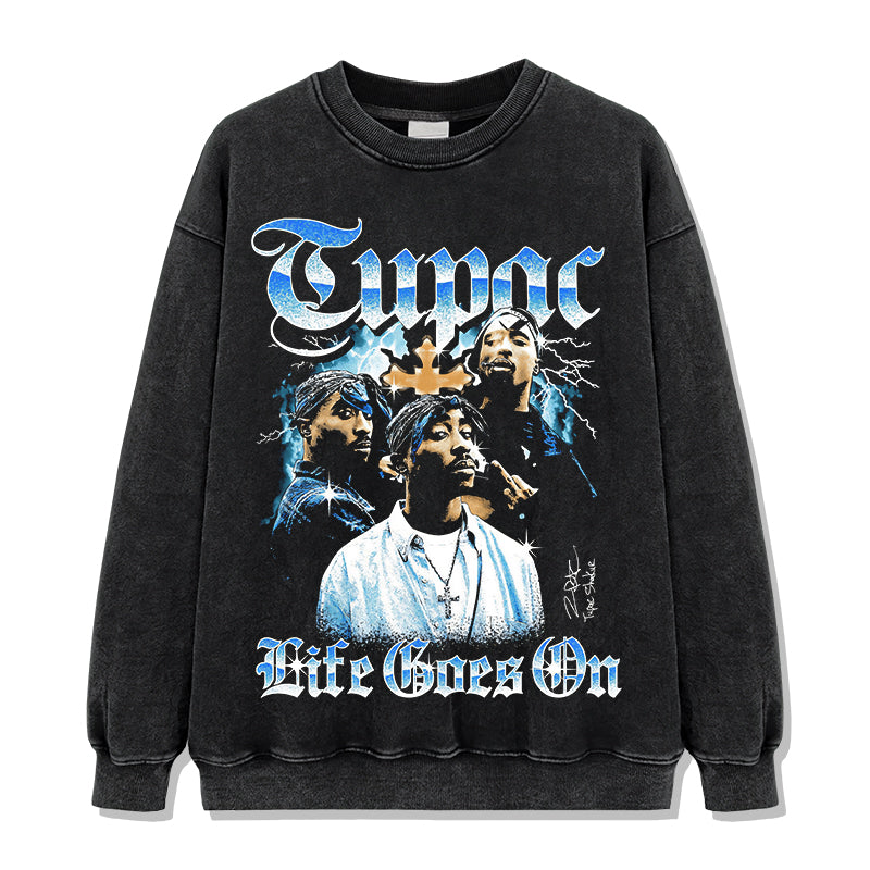 Life Goes On By Tupac Shakur Signature Sweatshirt - view 2