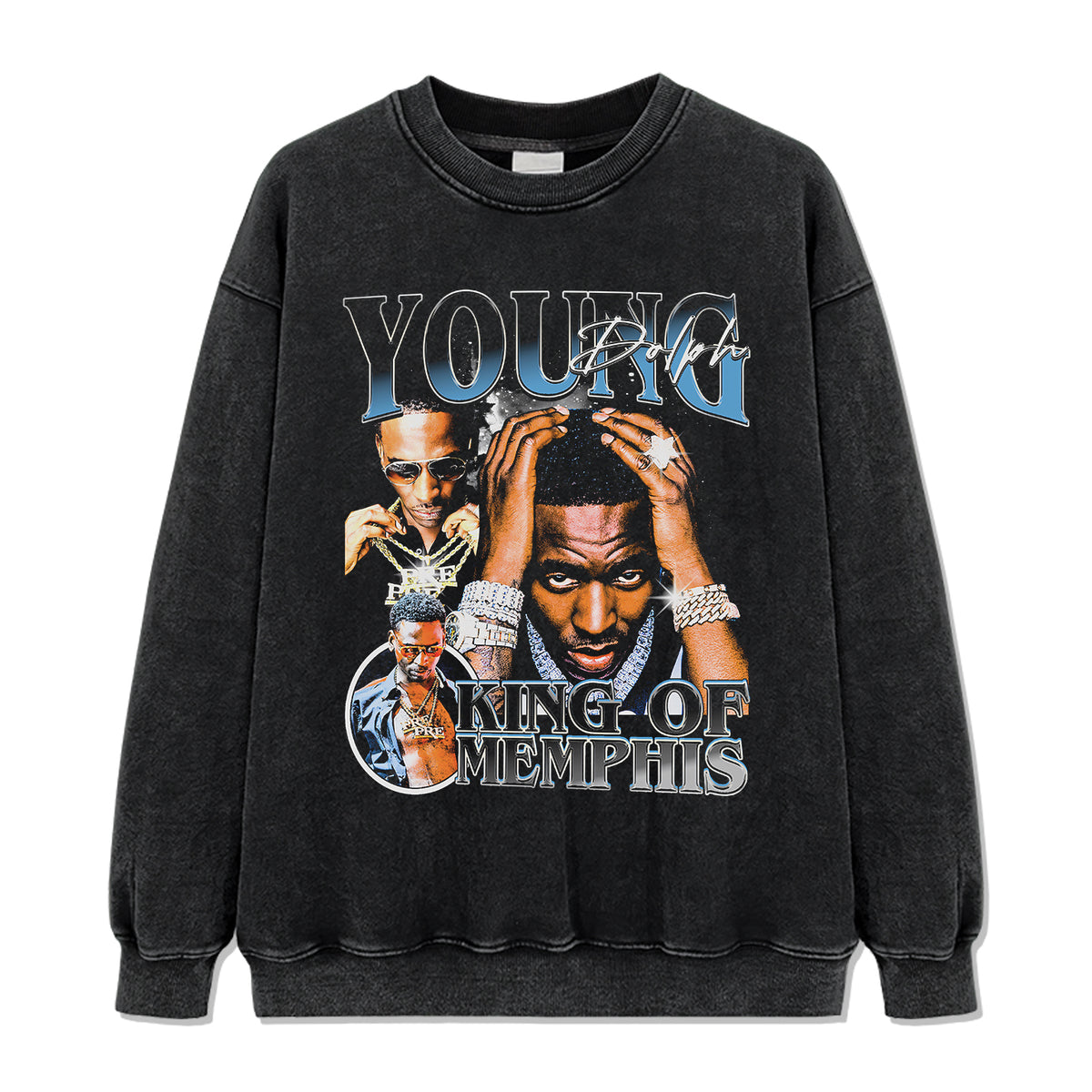 King Of Memphis By Young Dolph Sweatshirt - view 2