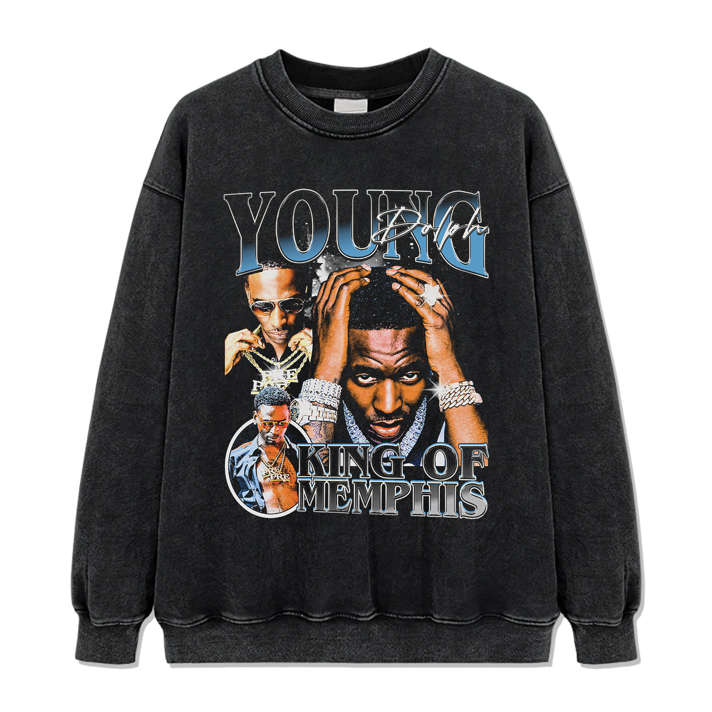 King Of Memphis By Young Dolph Sweatshirt - view 2