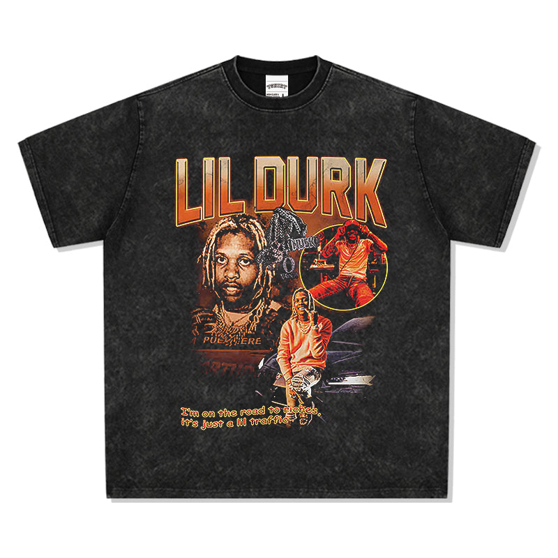 I Am on the Road to Riches,its Just a Lil Traffic by Lil Durk TEE - view 3