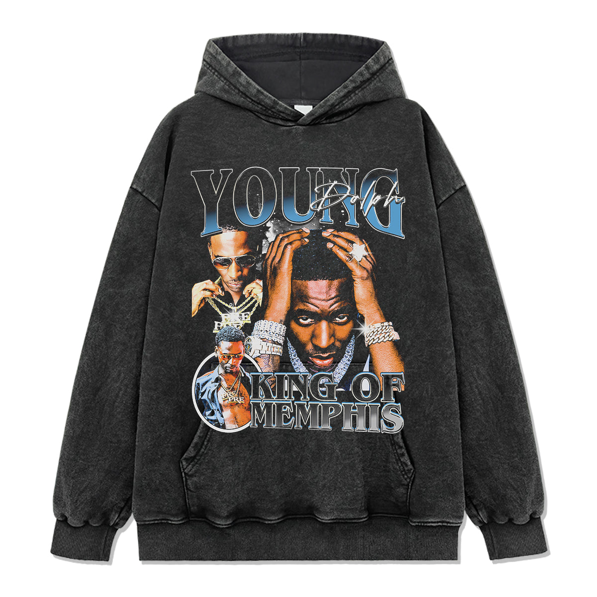 King Of Memphis By Young Dolph Hoodie - view 2
