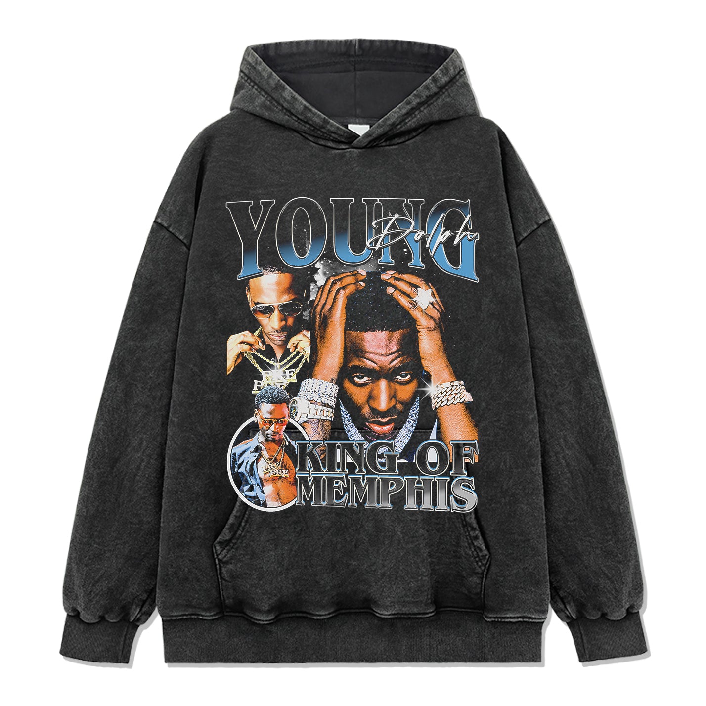 King Of Memphis By Young Dolph Hoodie - view 2