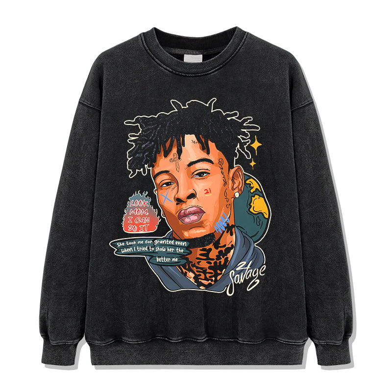 21 Savage By Comics 47 Sweatshirt - view 2