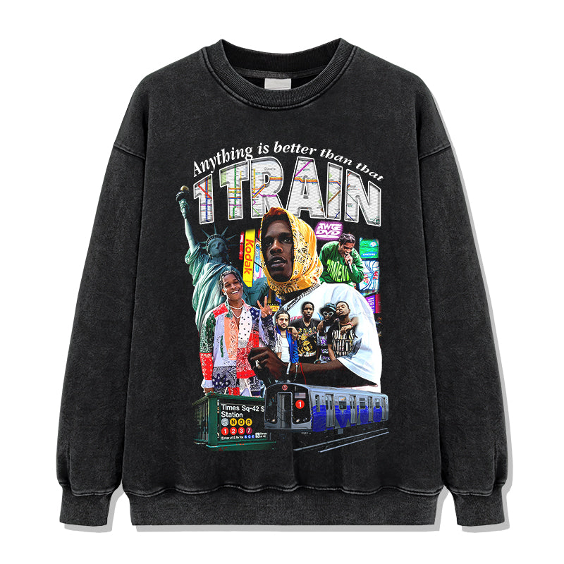 Anything is better than that 1 Train By Asap Rocky Sweatshirt - view 2