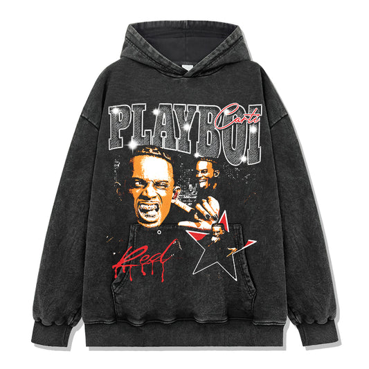 Red by Playboi Hoodie