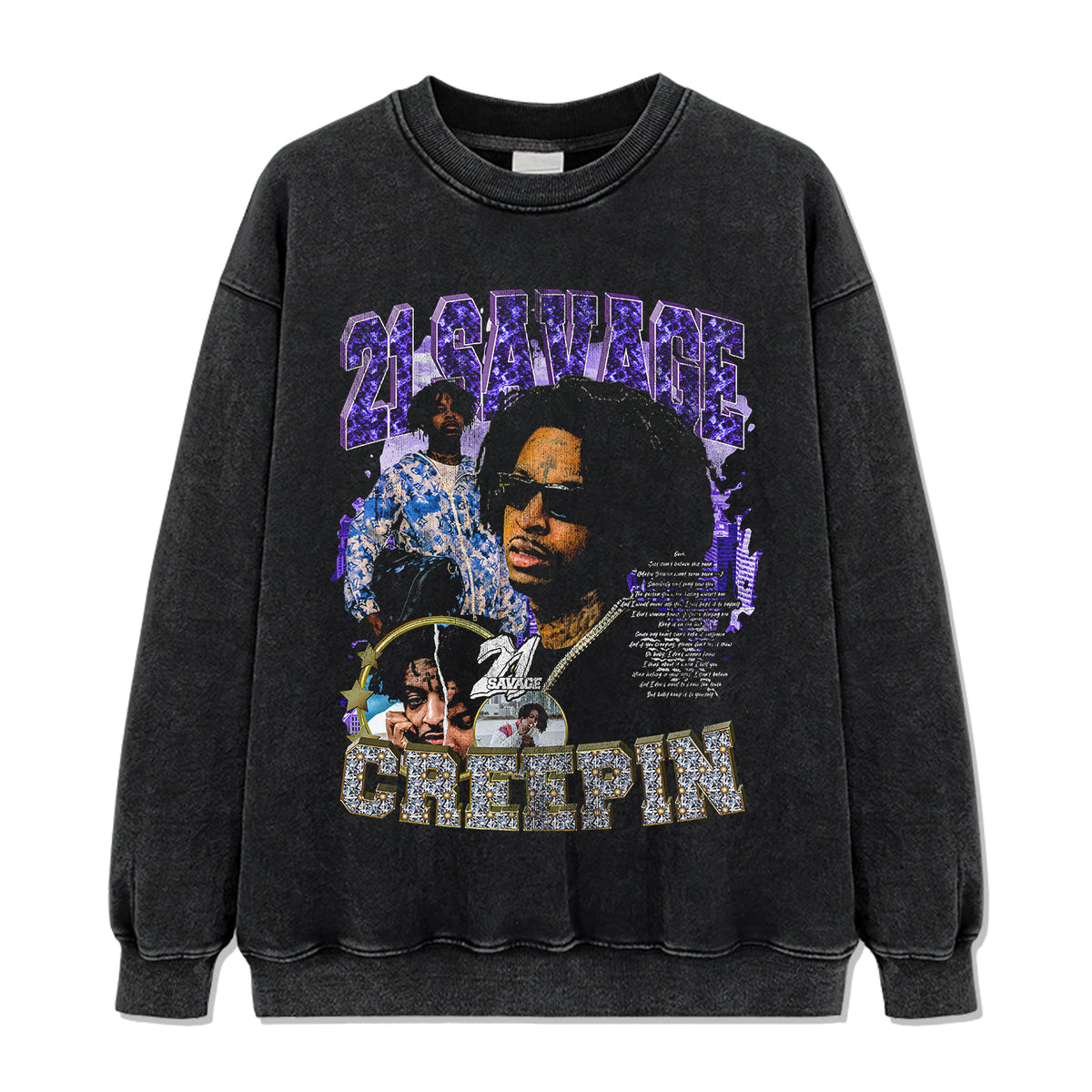 Creepin By 21 Savage Sweatshirt - view 2
