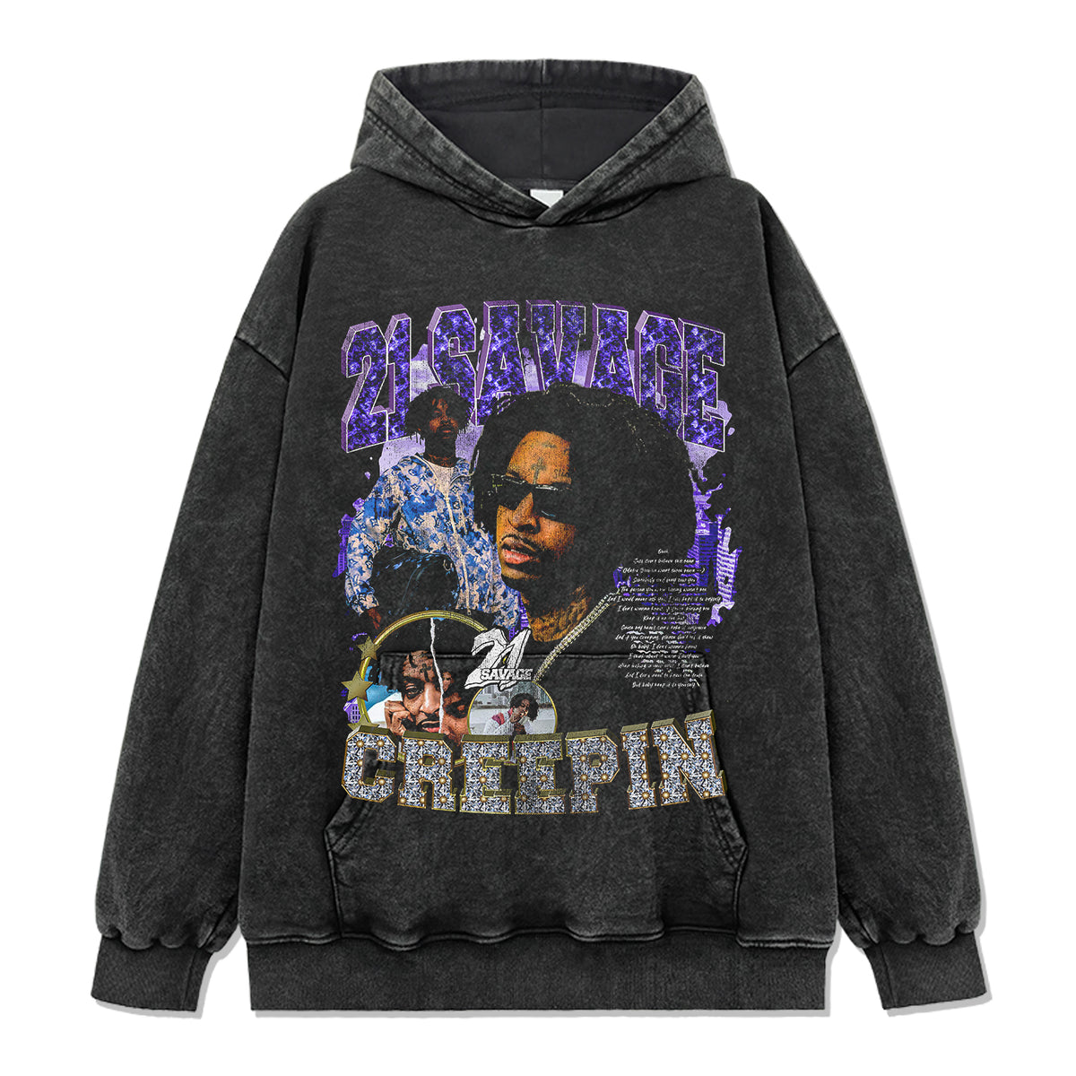 Creepin By 21 Savage Hoodie - view 2