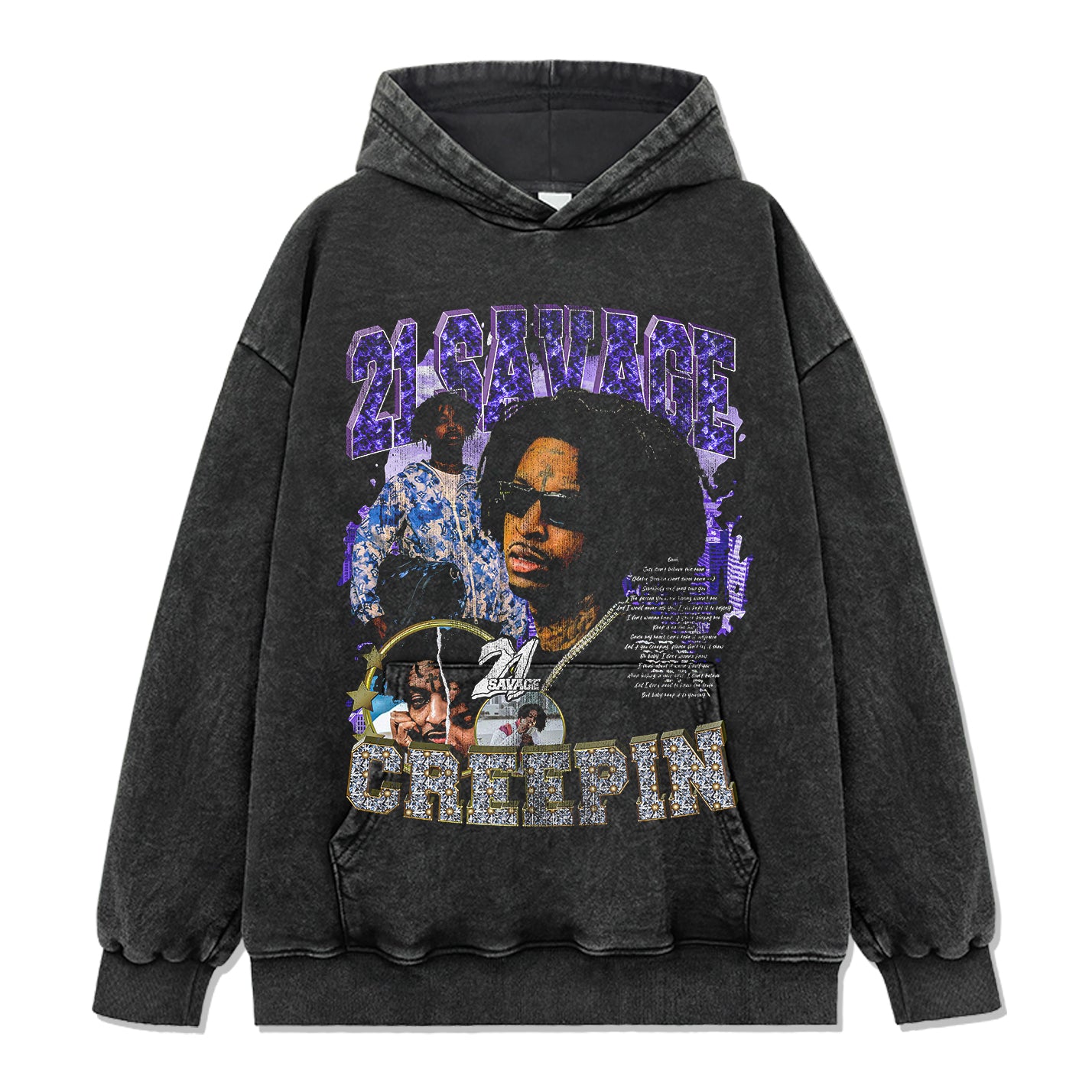 Creepin By 21 Savage Hoodie - view 2