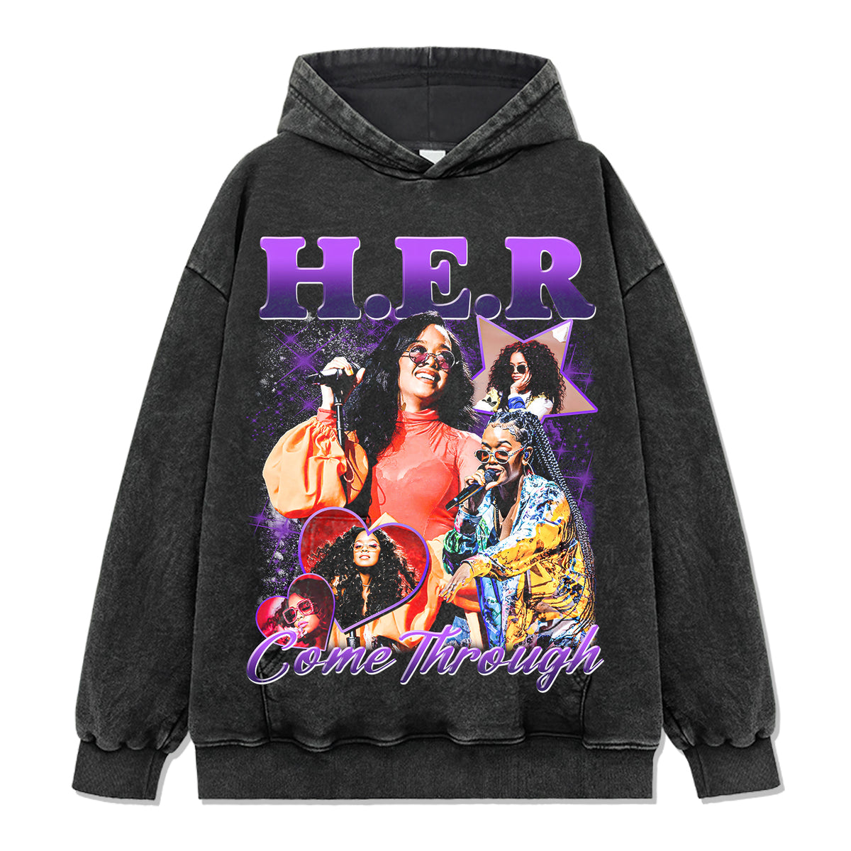 Come Through By H.e.r Hoodie - view 2