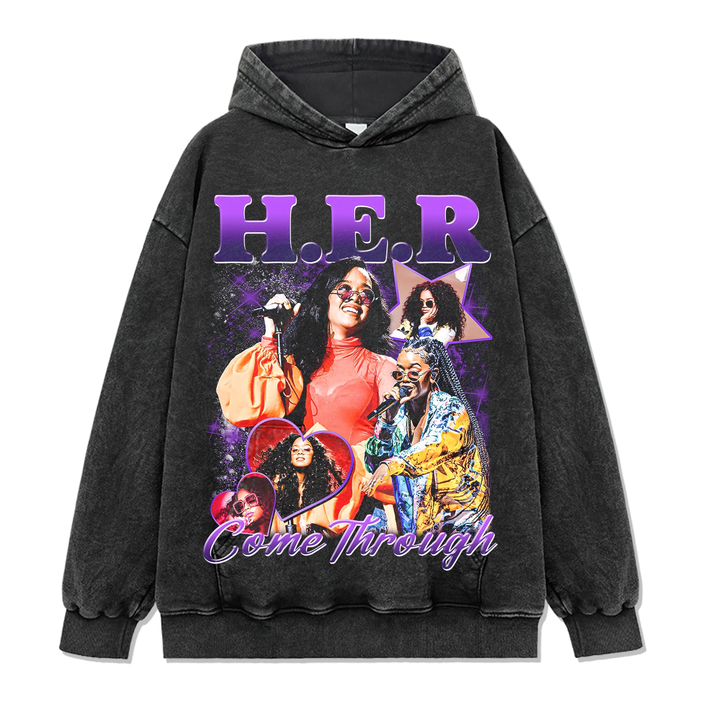 Come Through By H.e.r Hoodie - view 2
