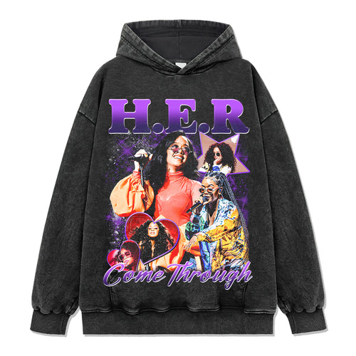 Come Through By H.e.r Hoodie - view 2