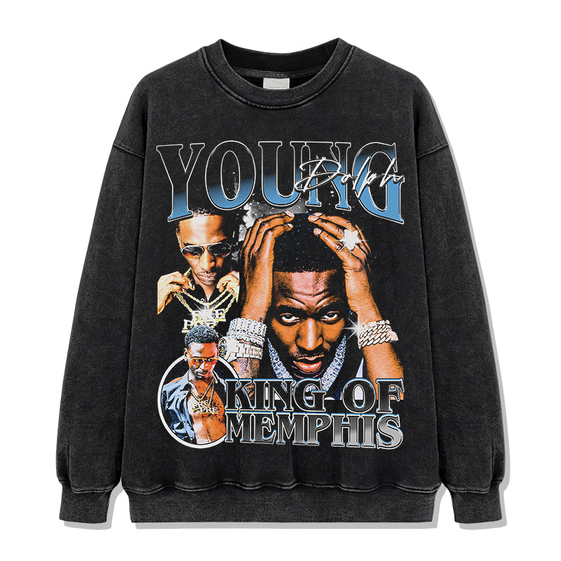 King Of Memphis By Young Dolph Sweatshirt