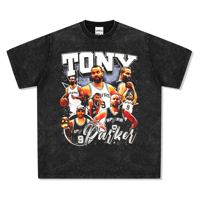 Washed black TEE NBA - view 3