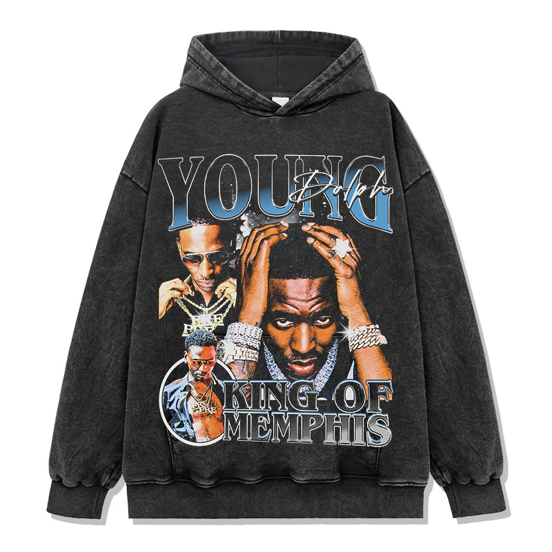 King Of Memphis By Young Dolph Hoodie - view 2