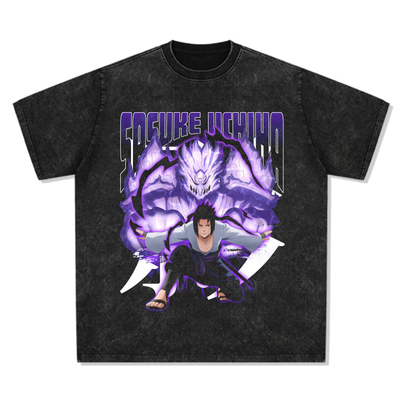 Sasuke Uchiha Naruto "Anime" TEE - view 2