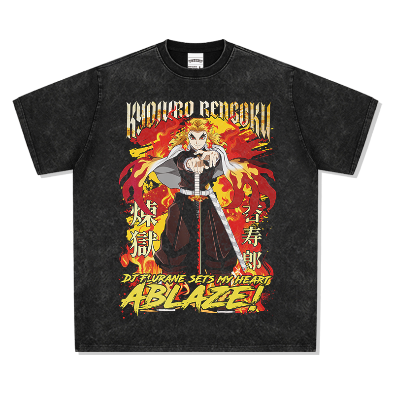 Kyoujurou Rengoku Set Your Heart Ablaze! "Anime" TEE - view 2