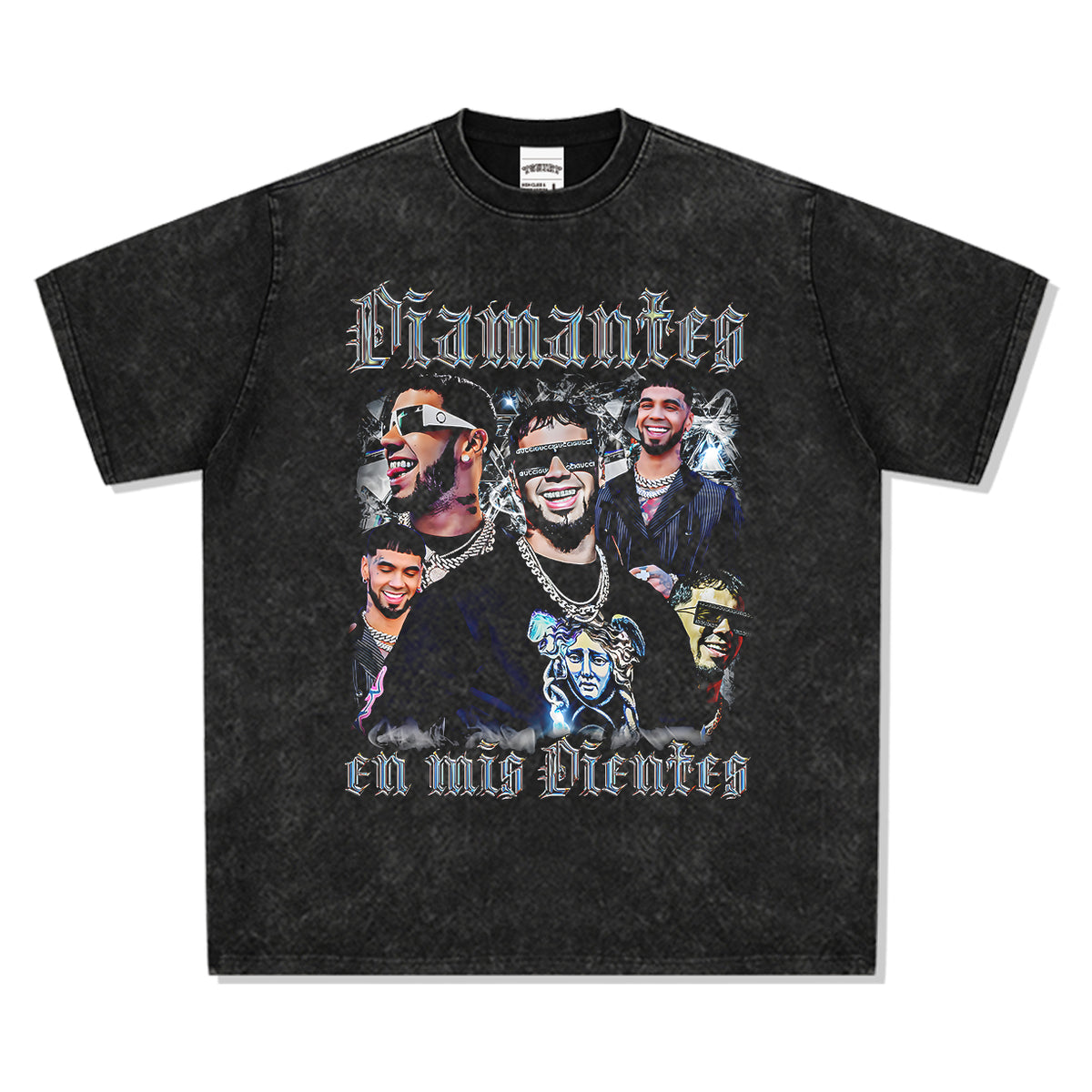Diamantes En Mis Dientes By Anuel Aa Tee - view 3