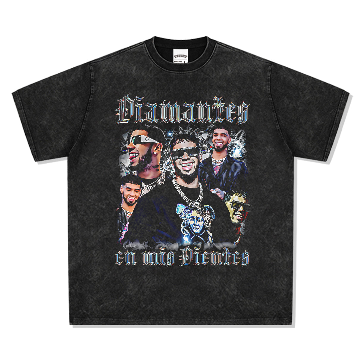 Diamantes En Mis Dientes By Anuel Aa Tee - view 3