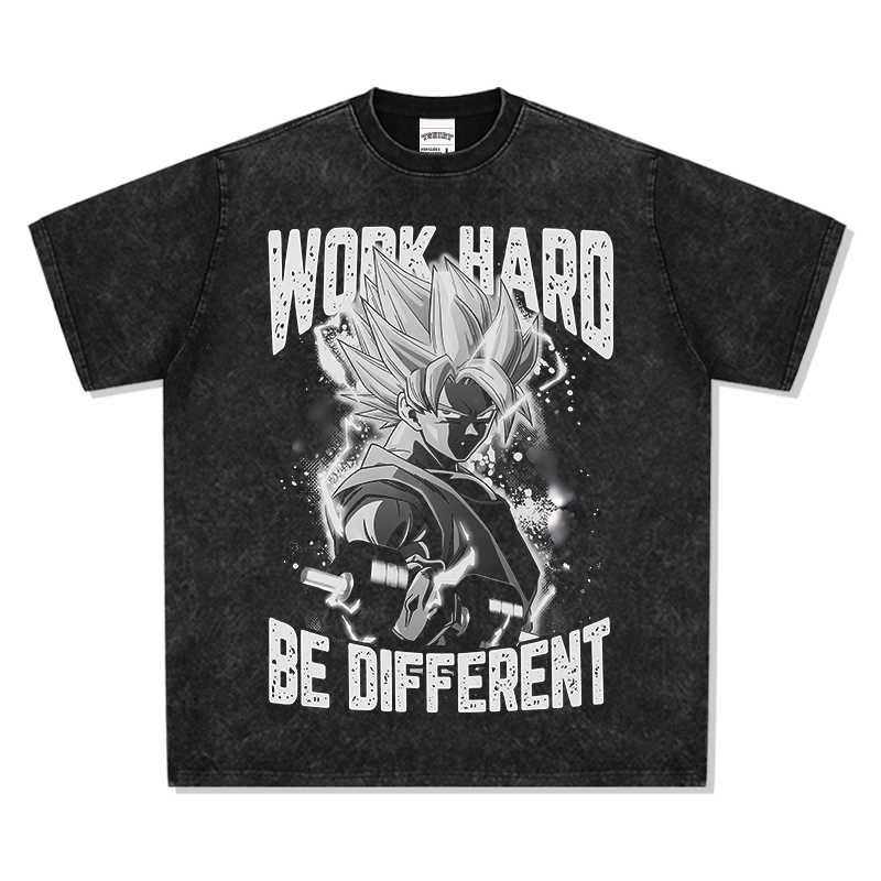 Goku Work Hard Be Different "Anime" TEE - view 3