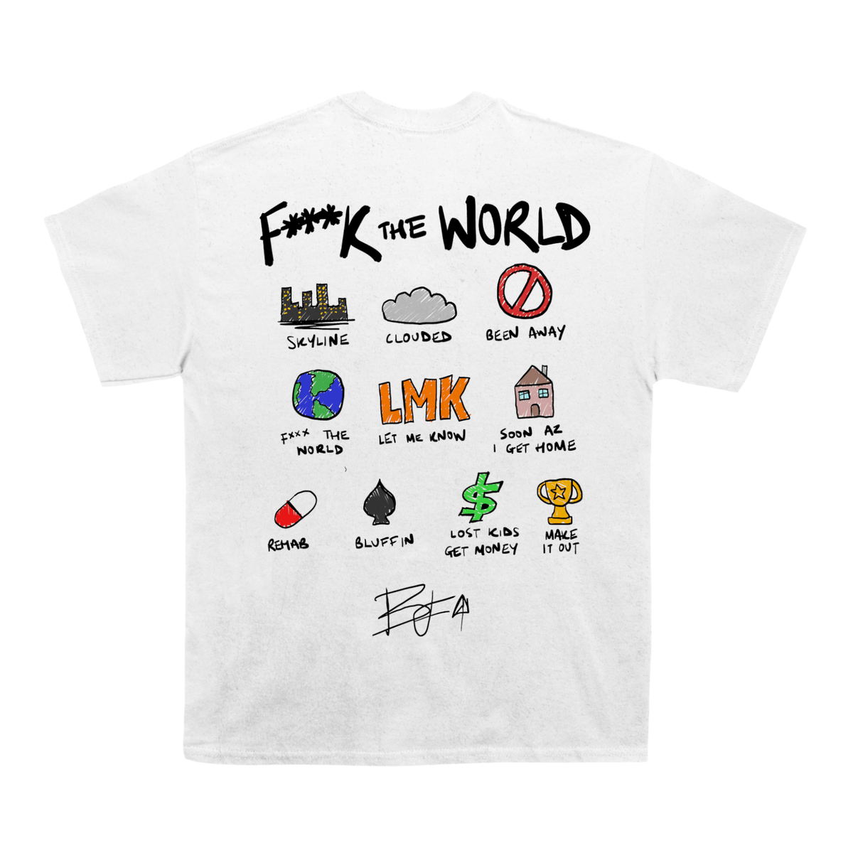 Brent Faiyaz "FTW" Notebook Back Design TEE - view 3