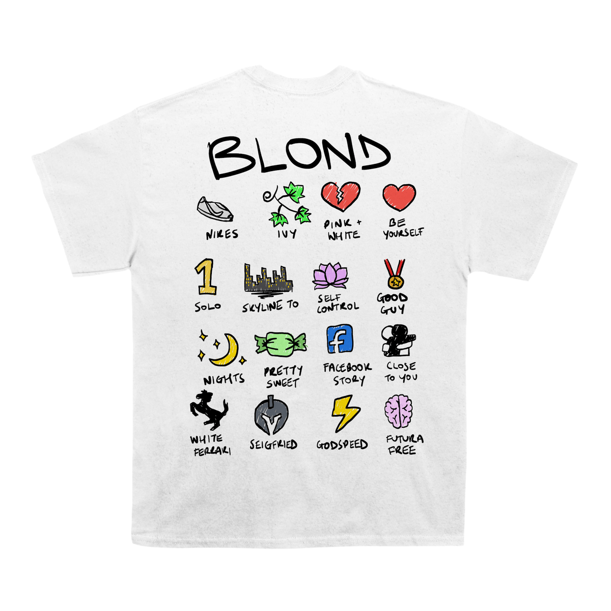 Frank Ocean "Blond" Notebook Back Design TEE - view 3