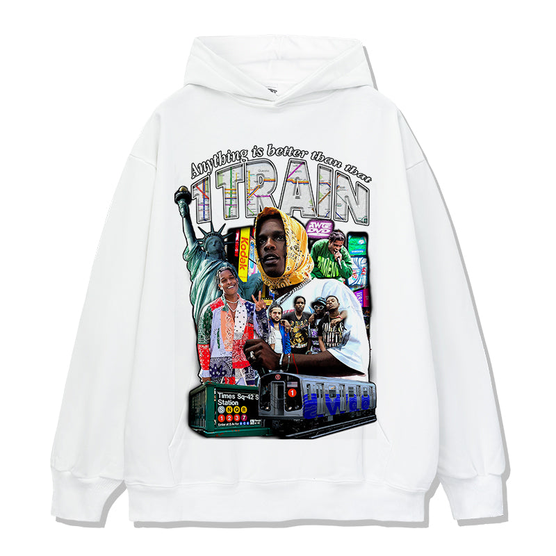 Anything is better than that 1 Train By Asap Rocky Hoodie - view 3