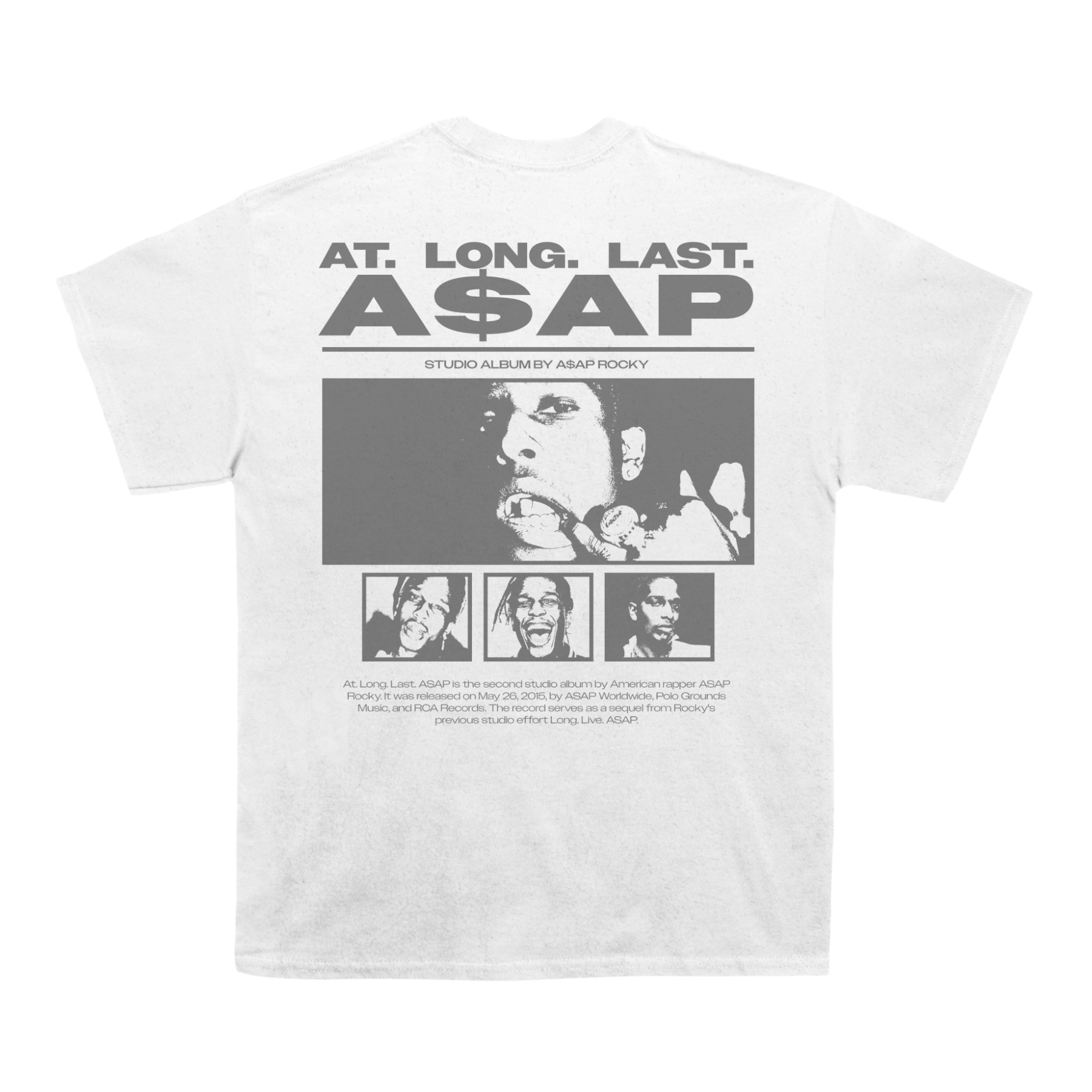 Asap Rocky "At Long Last Asap" Back Design TEE