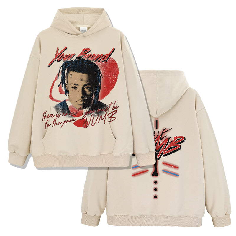 Numb By XXXTentacion Hoodie tribute hoodie in heavyweight cotton