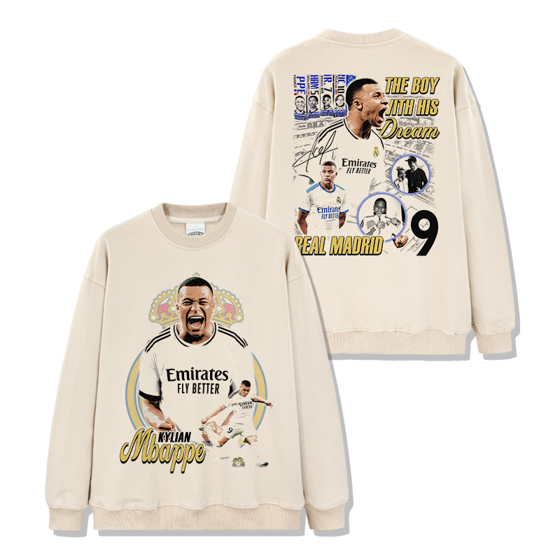 Kylian  Mbappé Real Madrid "Signature" Sweatshirt