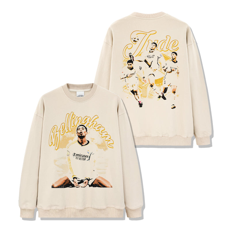 Jude Bellingham Sweatshirt tribute tee in heavyweight cotton