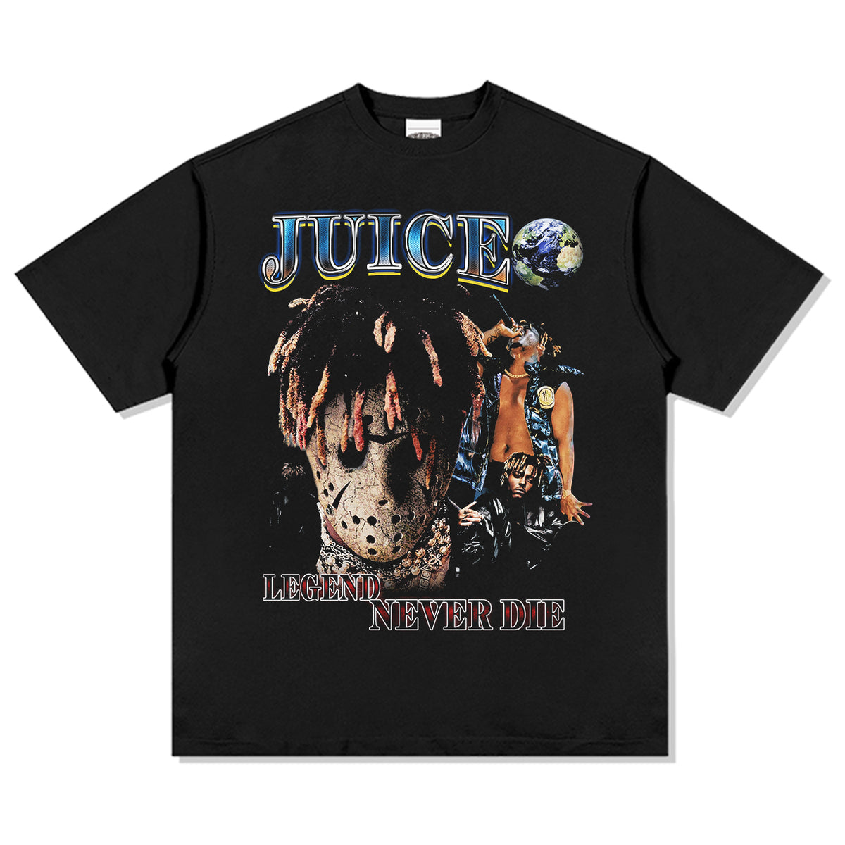 Legend Never Die By Juice WRLD Tee tribute tee in heavyweight cotton