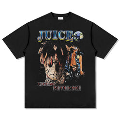 Legend Never Die By Juice WRLD Tee in heavyweight 240gsm cotton