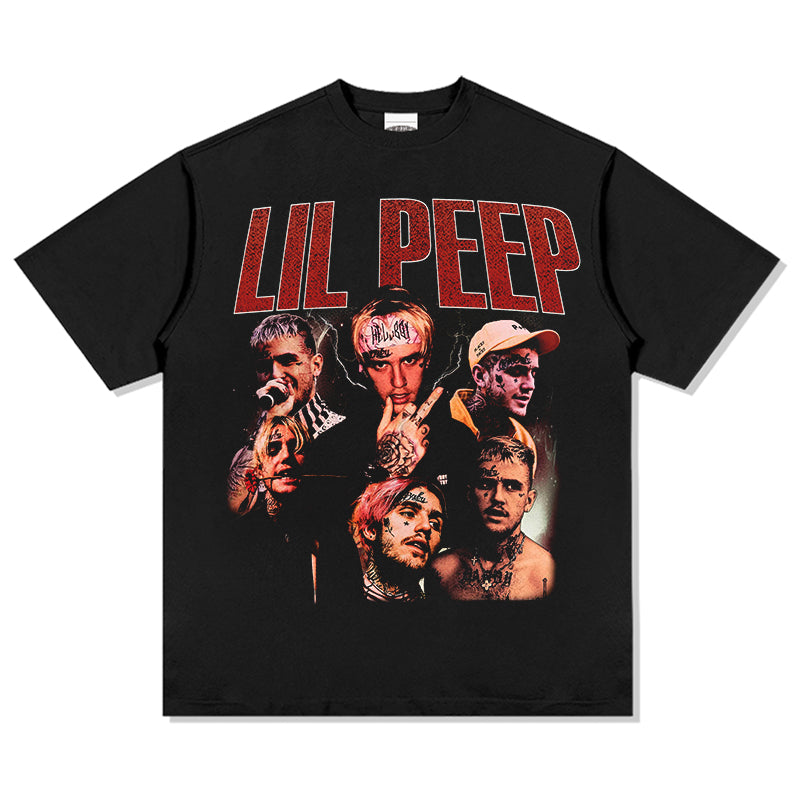 Lil Peep Tee tribute tee in heavyweight cotton