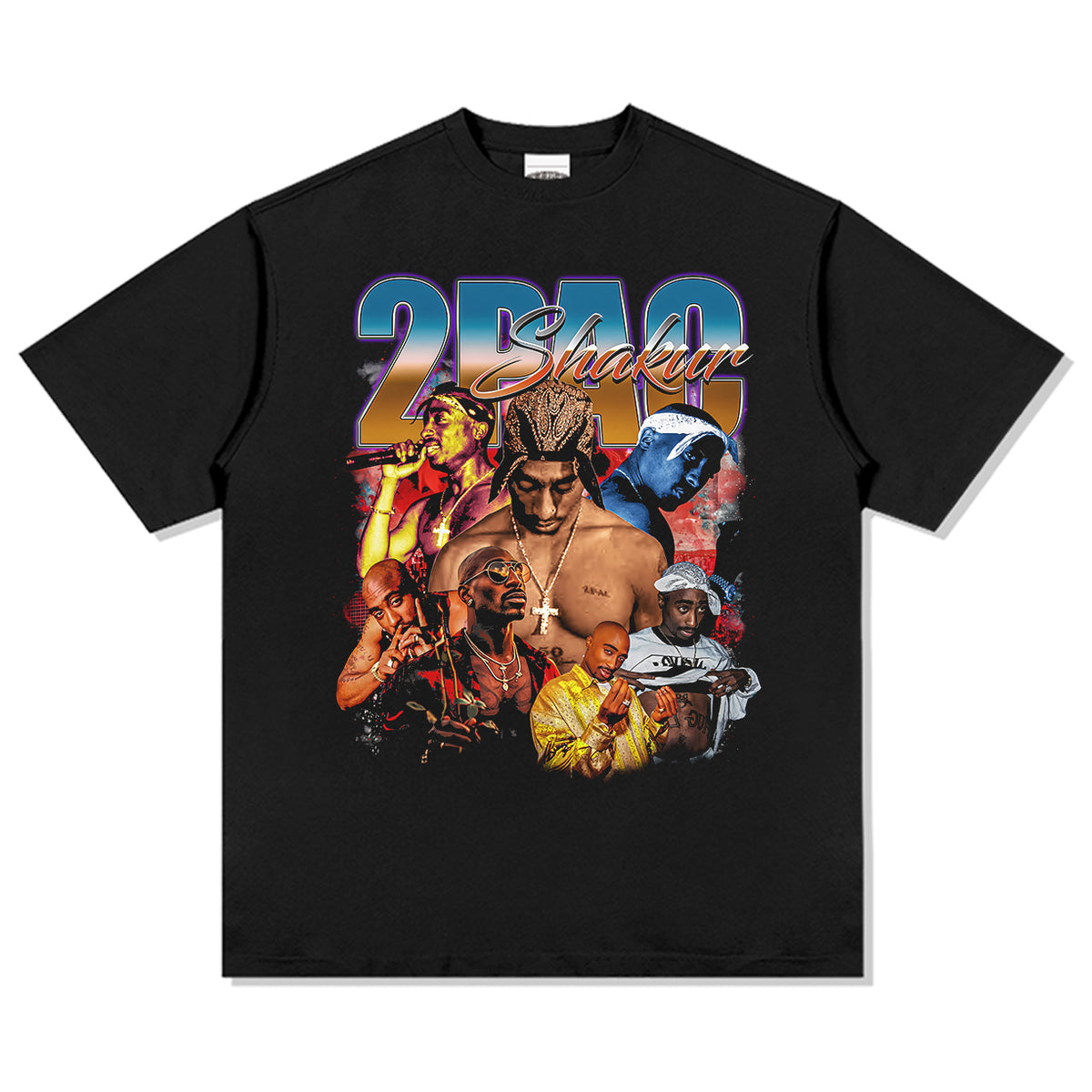 Tupac Shakur Tee tribute tee in heavyweight cotton