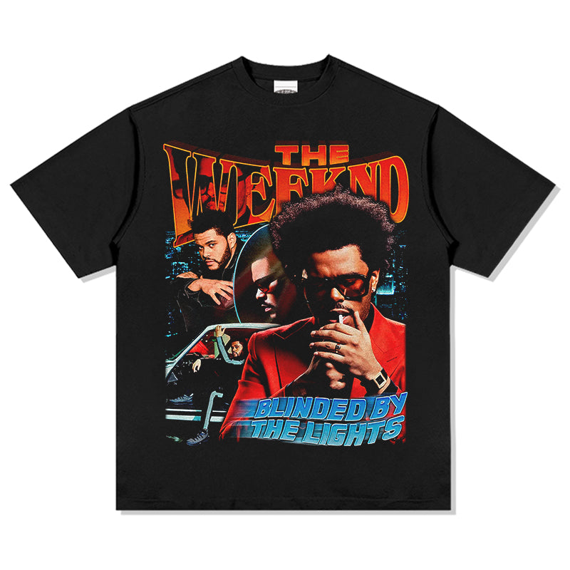 The Weeknd Tee tribute tee in heavyweight cotton