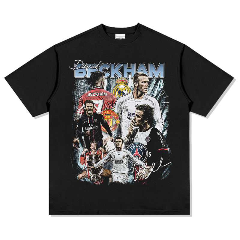 David Beckham “Signature” Tee tribute tee in heavyweight cotton
