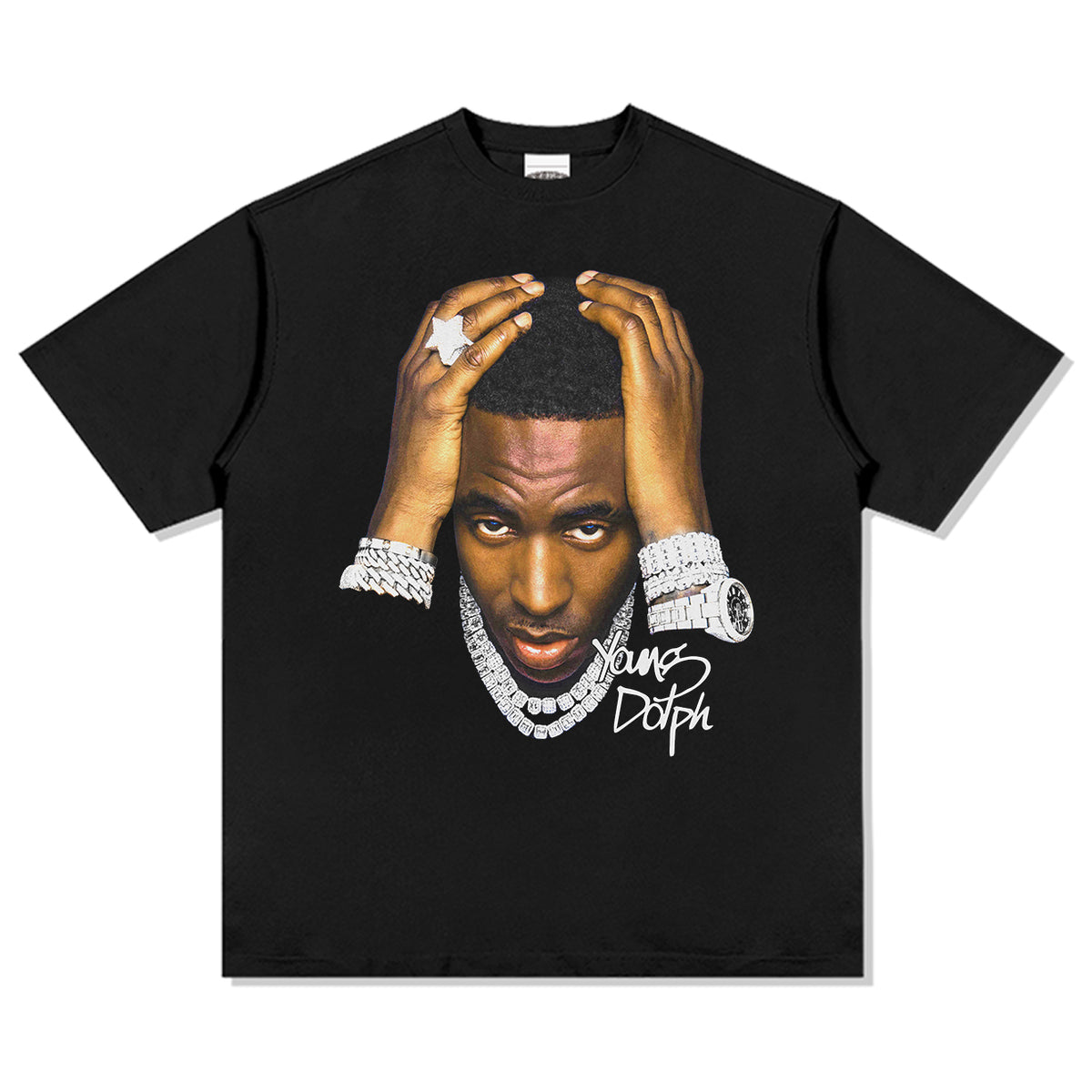 Young Dolph Tee tribute tee in heavyweight cotton