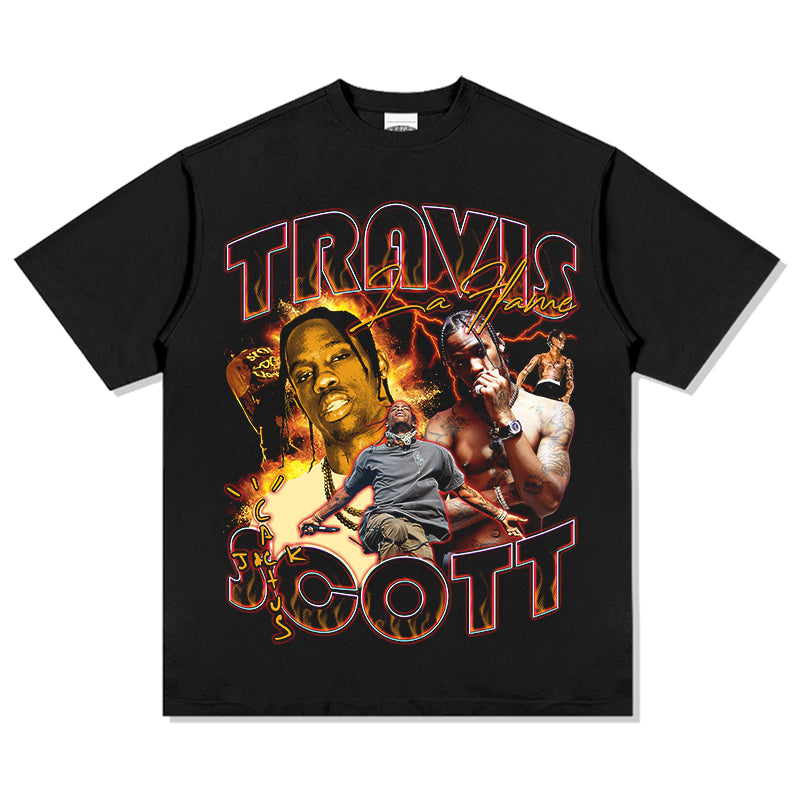 Travis Scott Tee tribute tee in heavyweight cotton
