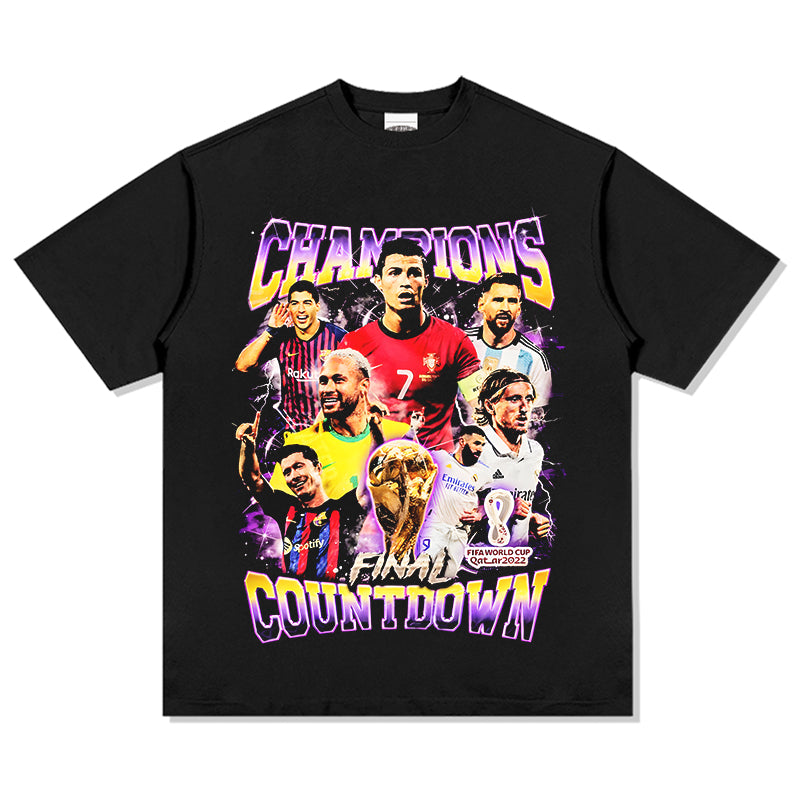 Champions Final Countdown Tee tribute tee in heavyweight cotton