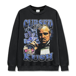 Cursed By Kush Sweatshirt tribute tee in heavyweight cotton
