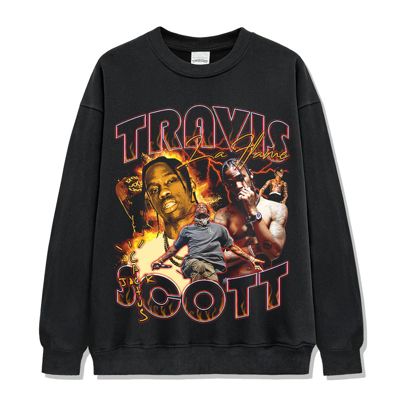 Travis Scott Sweatshirt tribute tee in heavyweight cotton