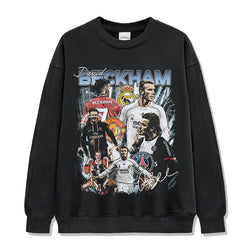 David Beckham “Signature” Sweatshirt tribute tee in heavyweight cotton
