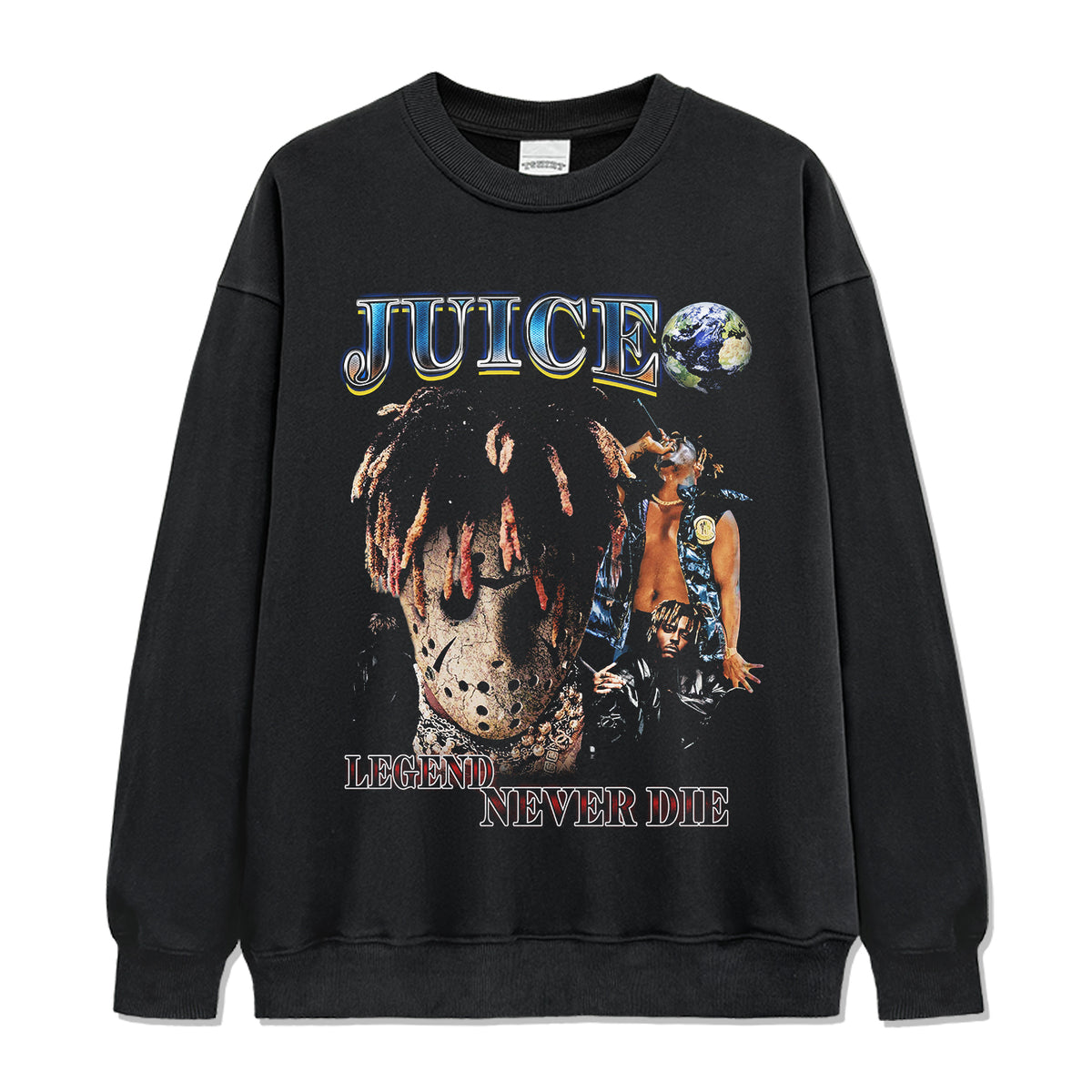 Legend Never Die By Juice WRLD Sweatshirt tribute tee in heavyweight cotton