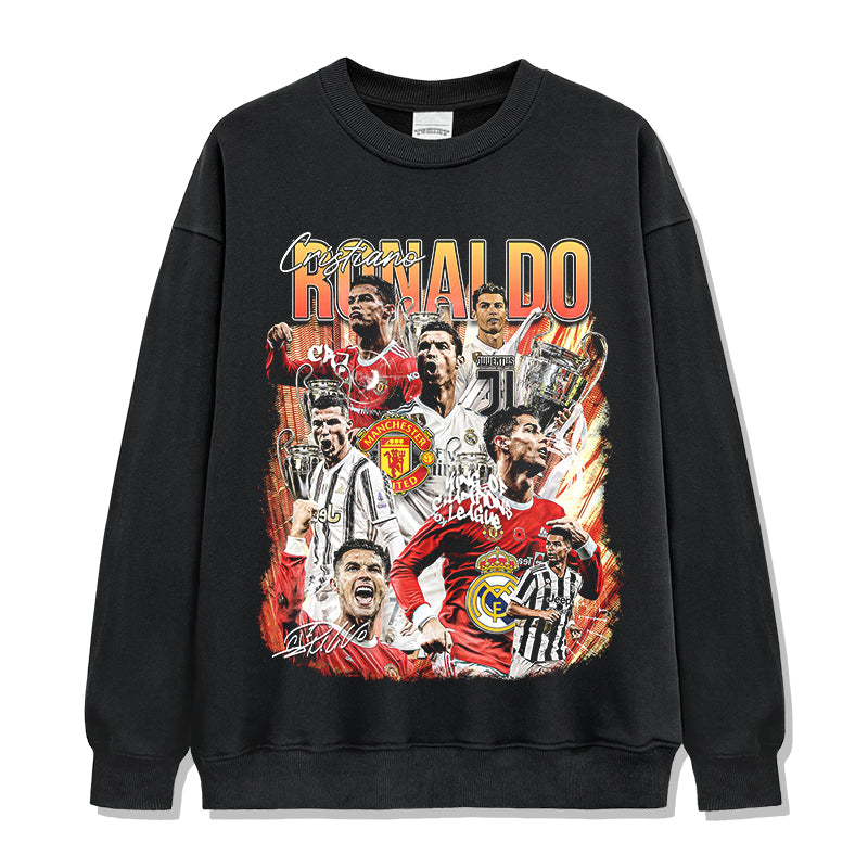 Cristiano Ronaldo "Signature" Sweatshirt tribute tee in heavyweight cotton