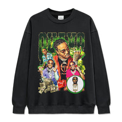 Quavo Sweatshirt tribute tee in heavyweight cotton