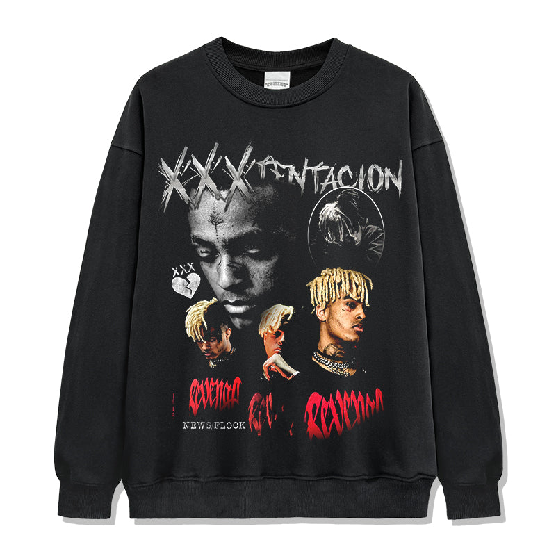 XXXTentacion Sweatshirt tribute tee in heavyweight cotton
