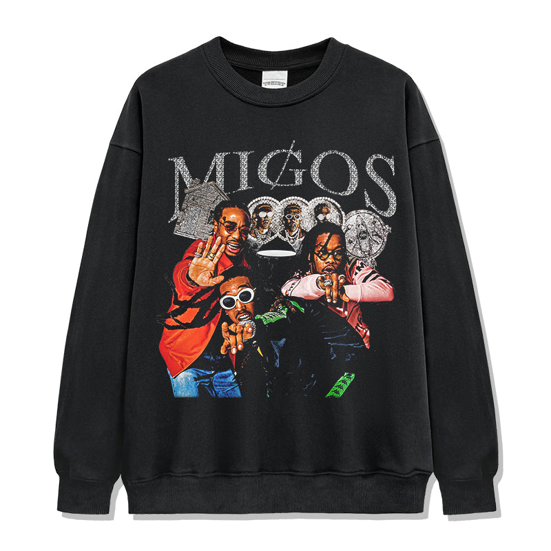 Migos Sweatshirt in heavyweight 240gsm cotton