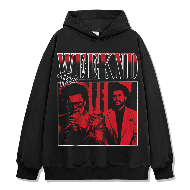 The Weeknd Hoodie tribute hoodie in heavyweight cotton